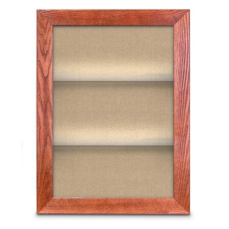 United Visual Products Outdoor Enclosed Combo Board, 42"x32", Black Frame/Blue & Burgundy UVCB4232ODB-BLUE-DBURGU